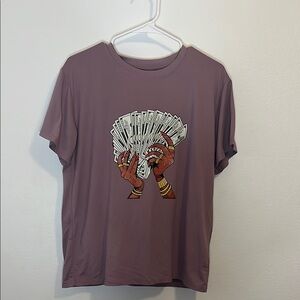 SHEIN Mauve Graphic Short Sleeve Tee
